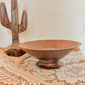Elegant Brown Wooden Dining Bowl
